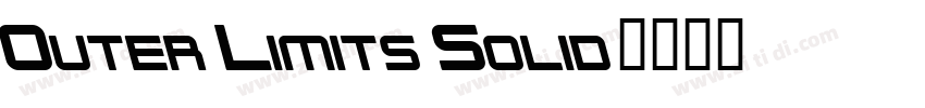 Outer Limits Solid字体转换